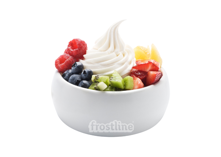 Frostline<sup>®</sup> Vanilla Flavored Yogurt Soft Serve Mix, Artificially Flavored, Fat Free