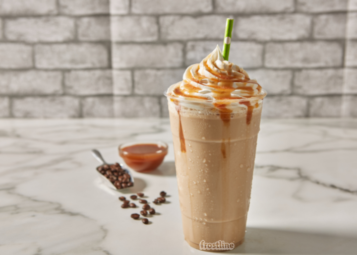 Frostline<sup>®</sup> Salted Caramel Flavored Soft Serve Mix, Artificially Flavored