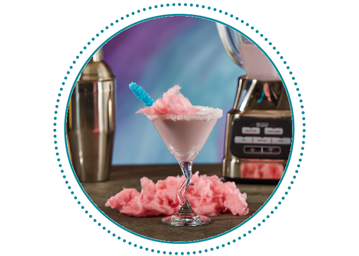 Pink Cotton Candy Martini